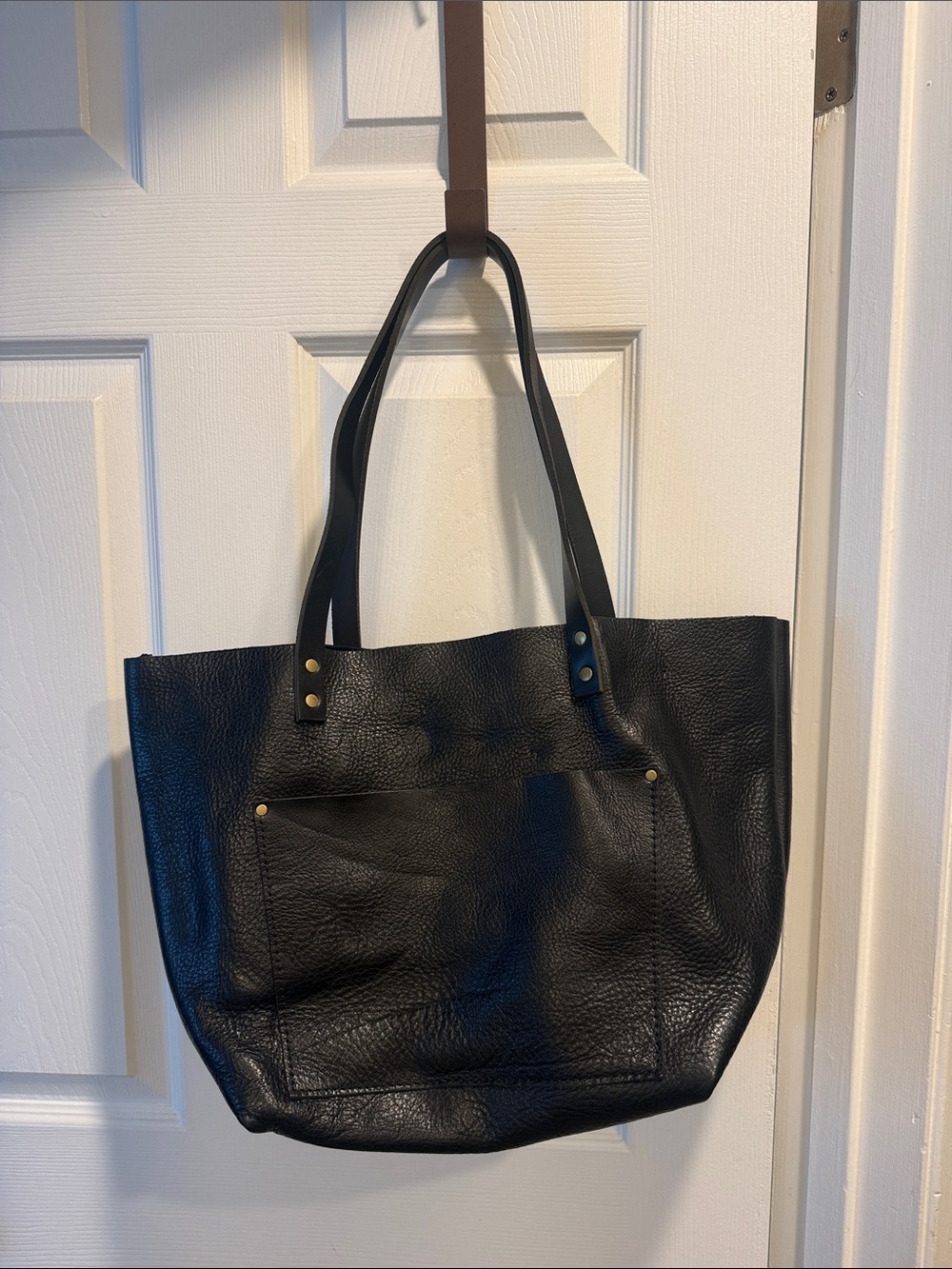 Portland Leather Goods Black Tote Bag